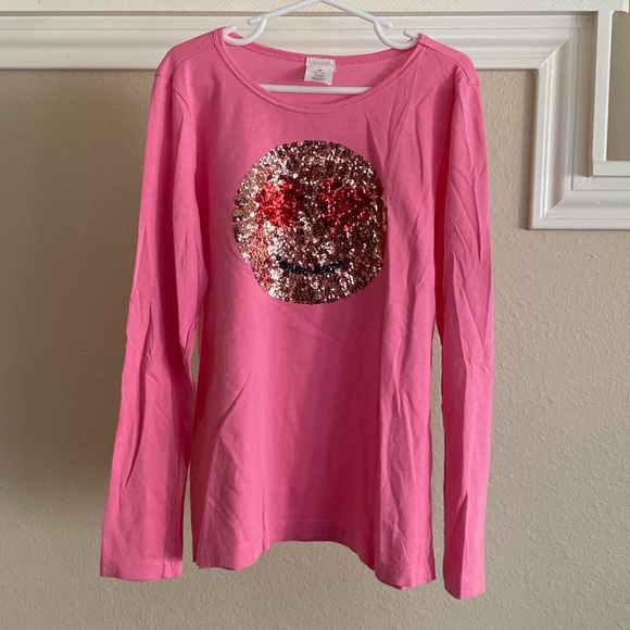 Crewcuts Other - Girls J. Crew Crewcuts Smiley Face Sequin Tee